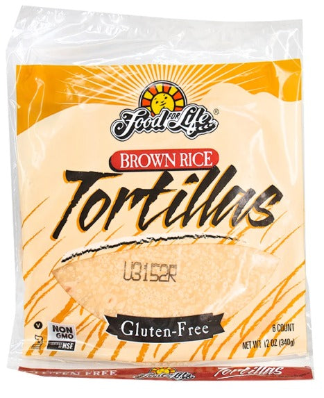 TORTILLA DE ARROZ INTEGRAL LIBRE DE GLUTEN 340G