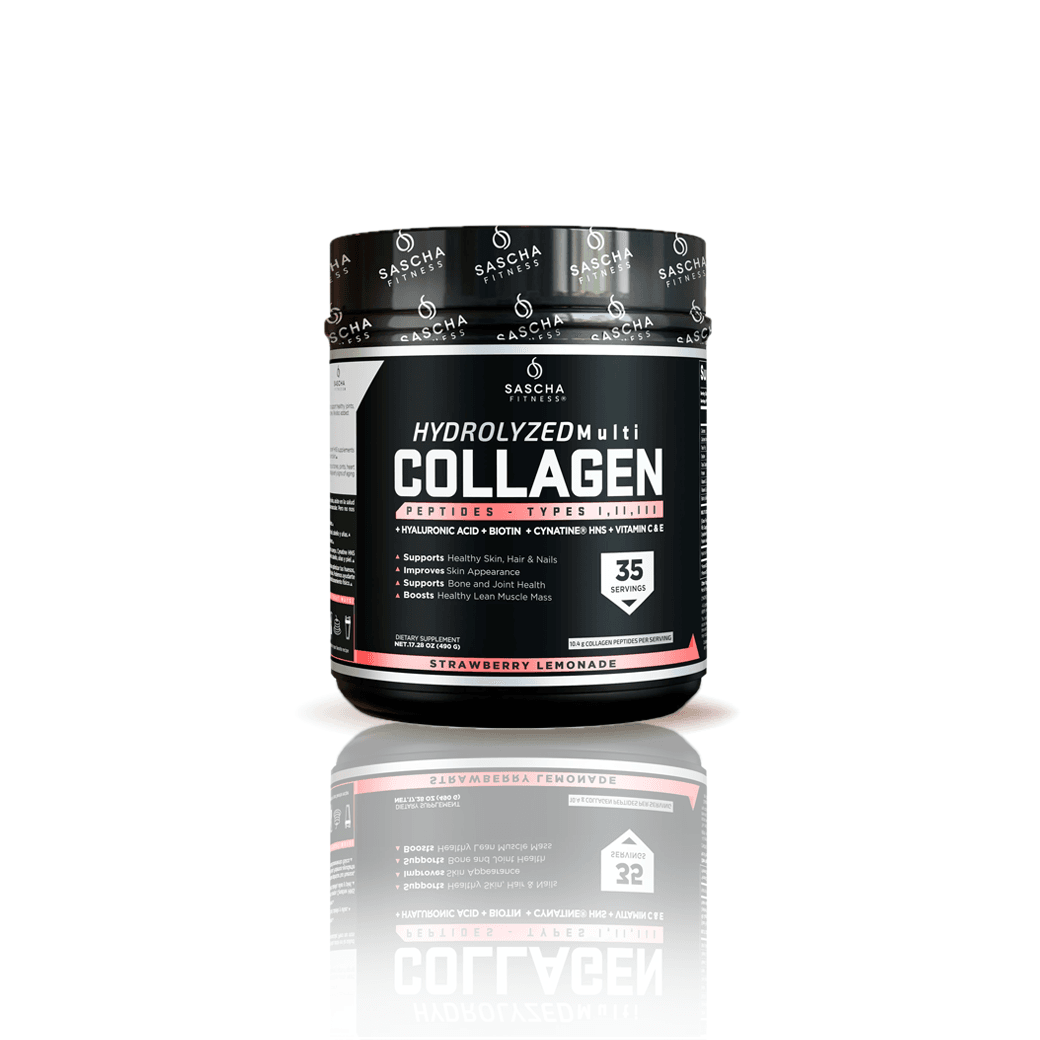 SASCHA FITNESS COLAGENO LIMONADA DE FRESA 416GR / 35 SERVICIOS