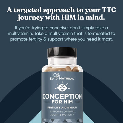 CONCEPTION MEN ZINC & FOLATE FERTILIDAD 60 CAPS EU NATURAL - Oc Market