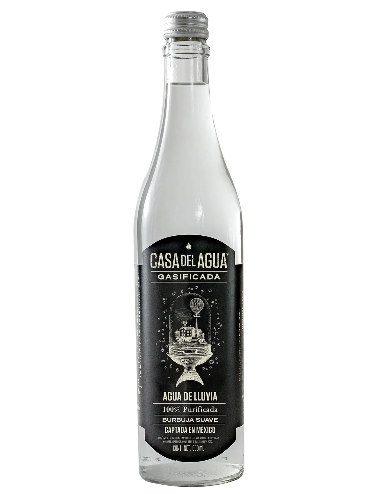 AGUA GASIFICADA 600 ML AGUA DE LLUVIA