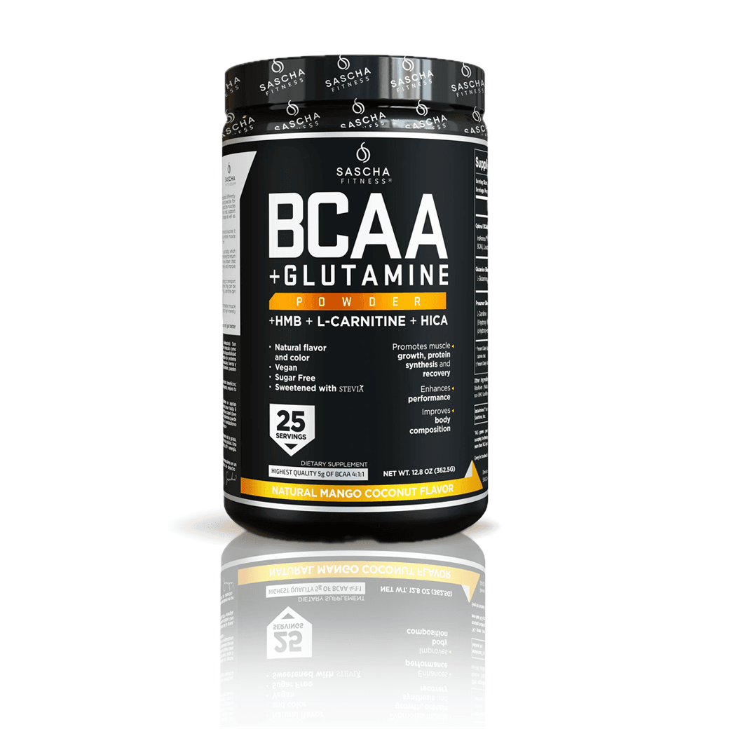 SASCHA FITNESS BCAA MANGO COCO 350 GR AMINOACIDOS