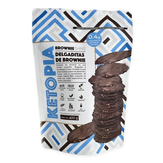 GALLETA KETO BROWNIE THINS KETOPIA