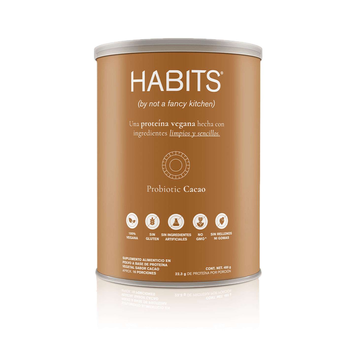 PROTEÍNA HABITS PROBIÓTICOS CACAO 488 G - Oc Market