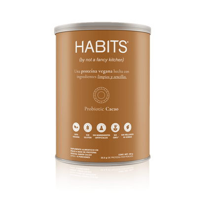 PROTEÍNA HABITS PROBIÓTICOS CACAO 488 G - Oc Market