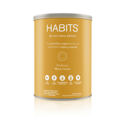 PROTEÍNA HABITS PROBIÓTICOS + SUPERFOOD MACA CACAO 488 G - Oc Market