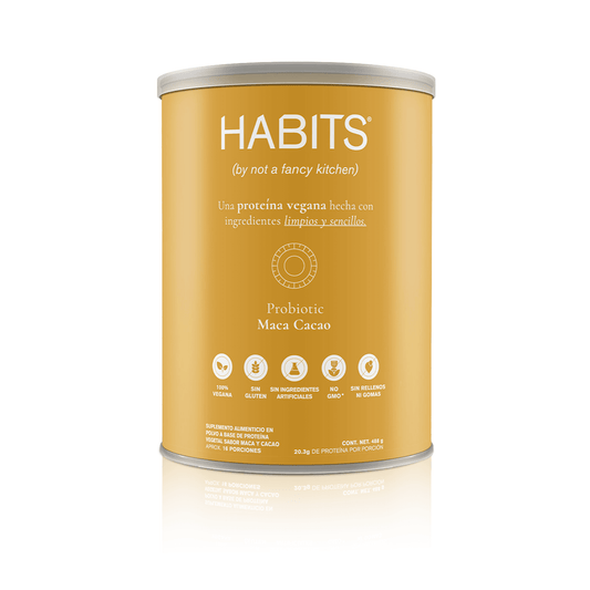 PROTEÍNA HABITS PROBIÓTICOS + SUPERFOOD MACA CACAO 488 G - Oc Market