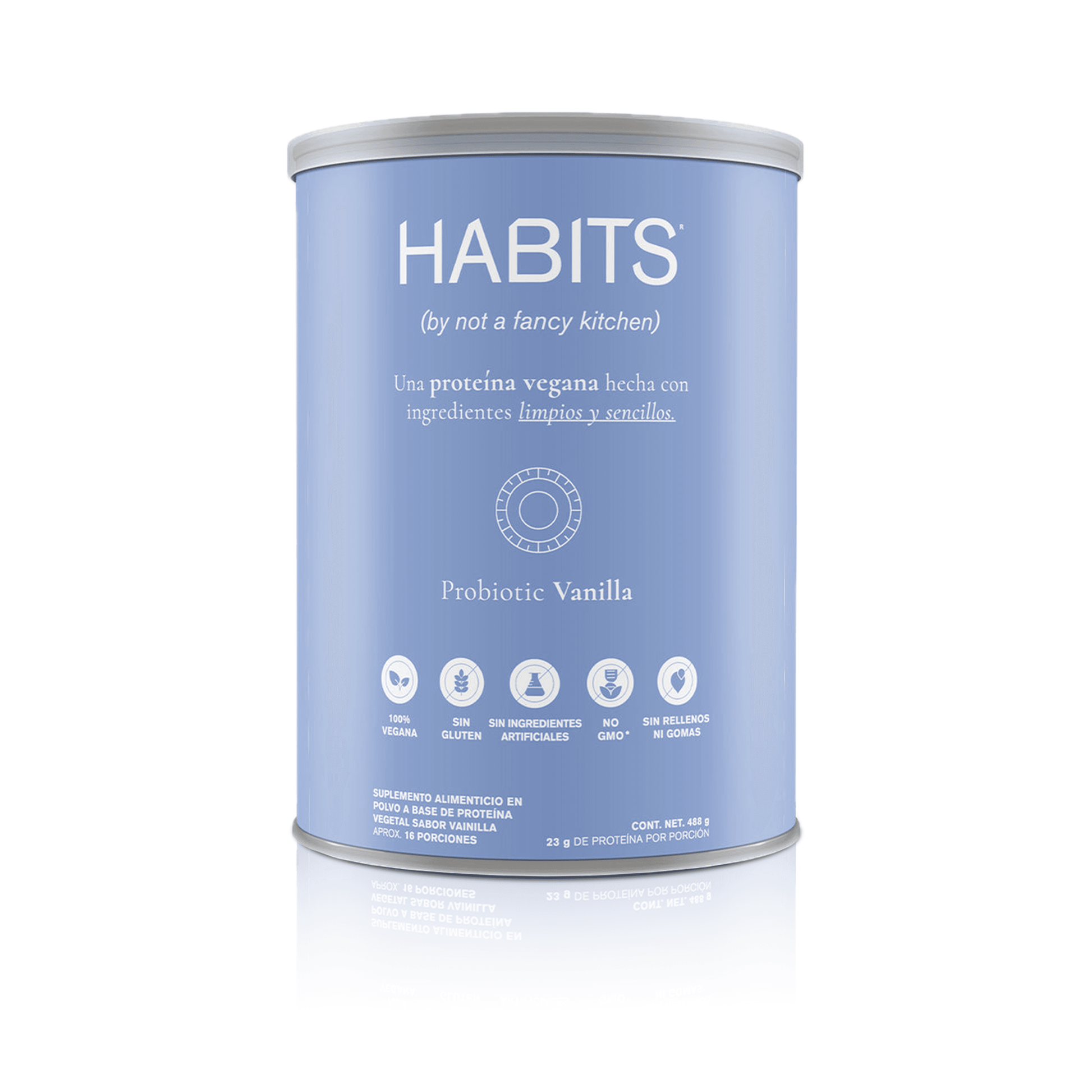 PROTEÍNA HABITS PROBIÓTICOS VAINILLA 488 G - Oc Market