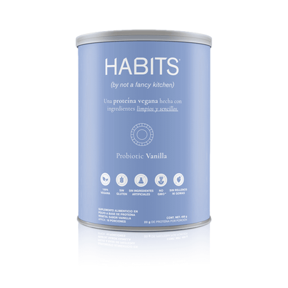 PROTEÍNA HABITS PROBIÓTICOS VAINILLA 488 G - Oc Market