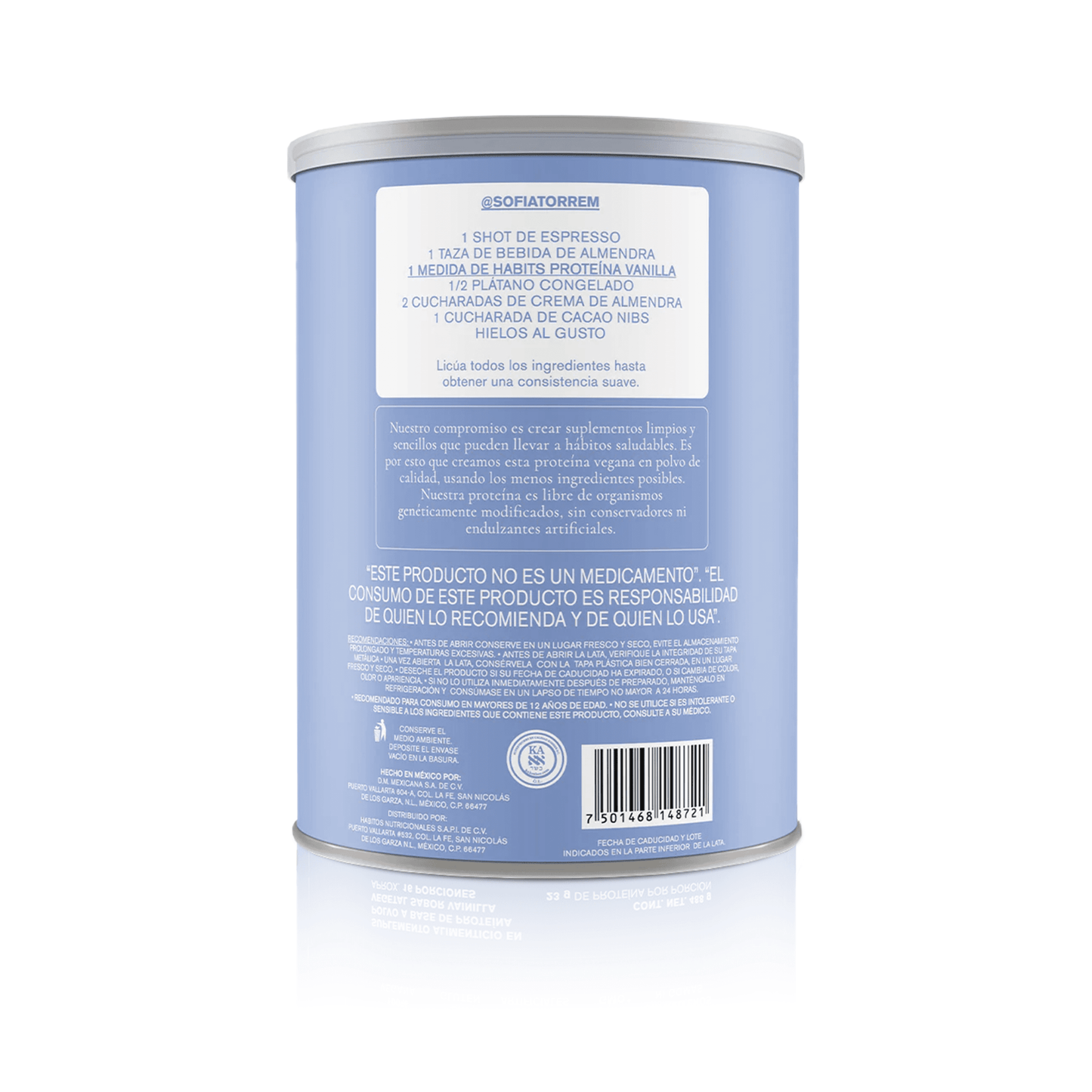 PROTEÍNA HABITS PROBIÓTICOS VAINILLA 488 G - Oc Market