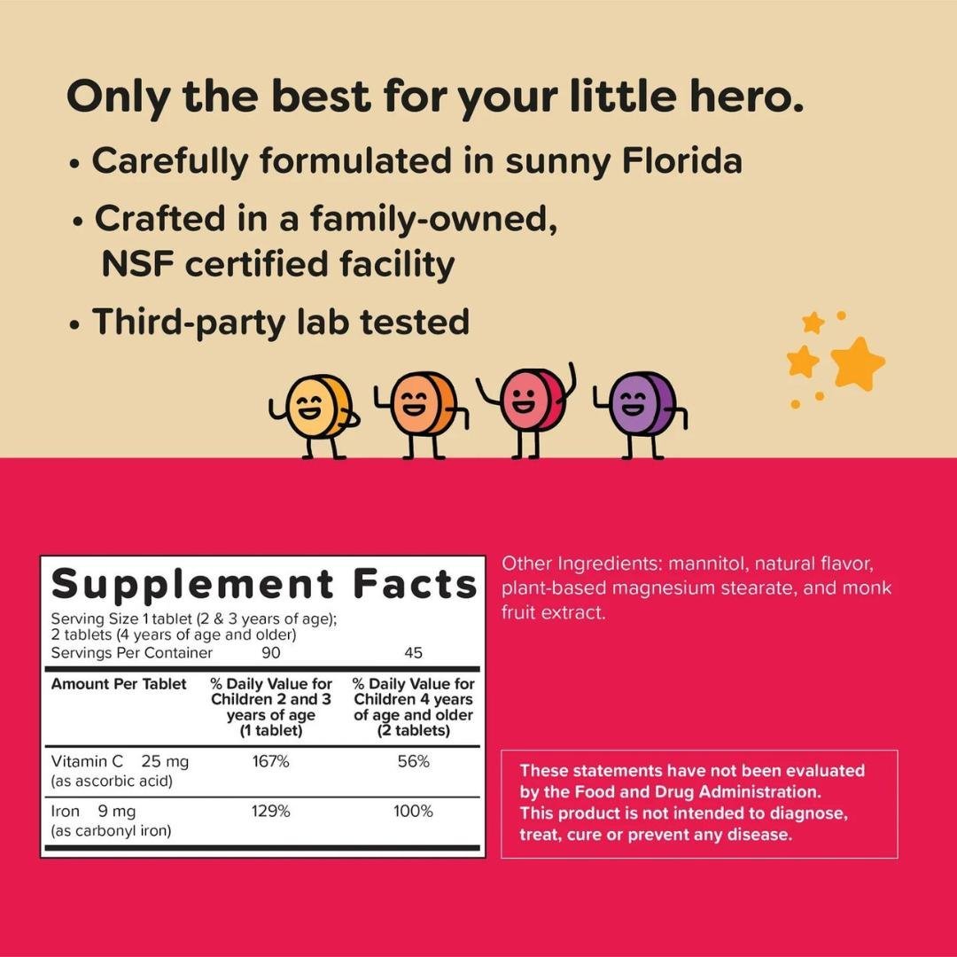 VITAMINA C IRON STRONG 90 CAPS RENZOS - Oc Market