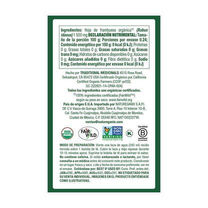TE DE HOJA DE FRAMBUESA 24 GR